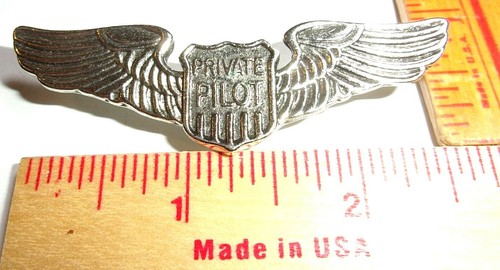 Private pilot wings - pilot, pin